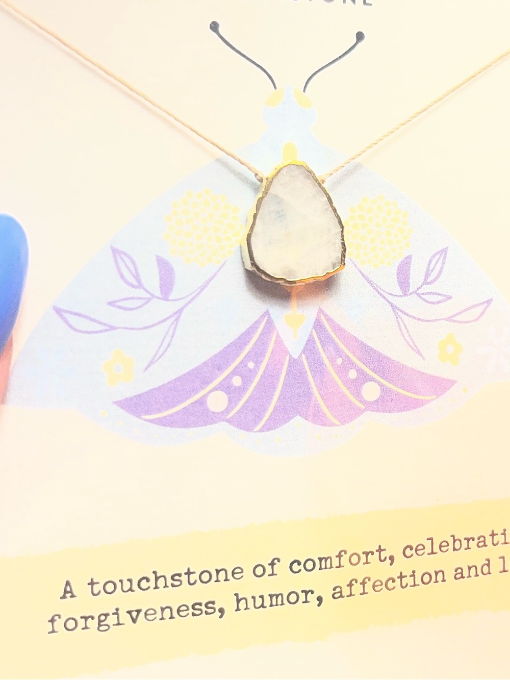 Moonstone String Necklace - Picture 3 of 3